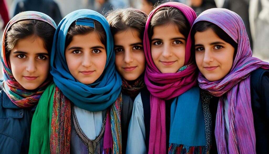 Afghan girls disguise