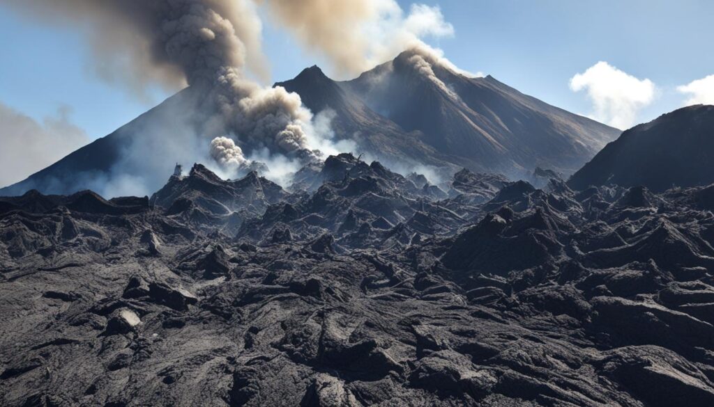 La Soufrière volcano eruption