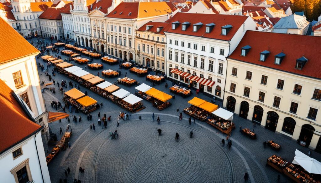 Vilnius Old Town amber crafts