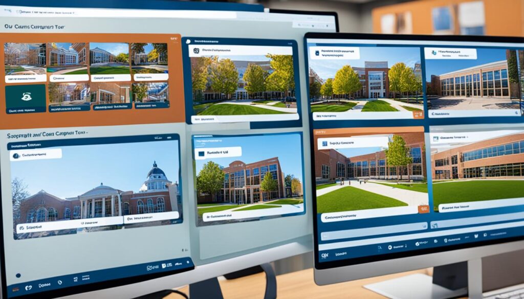 Virtual campus tour for prospective students