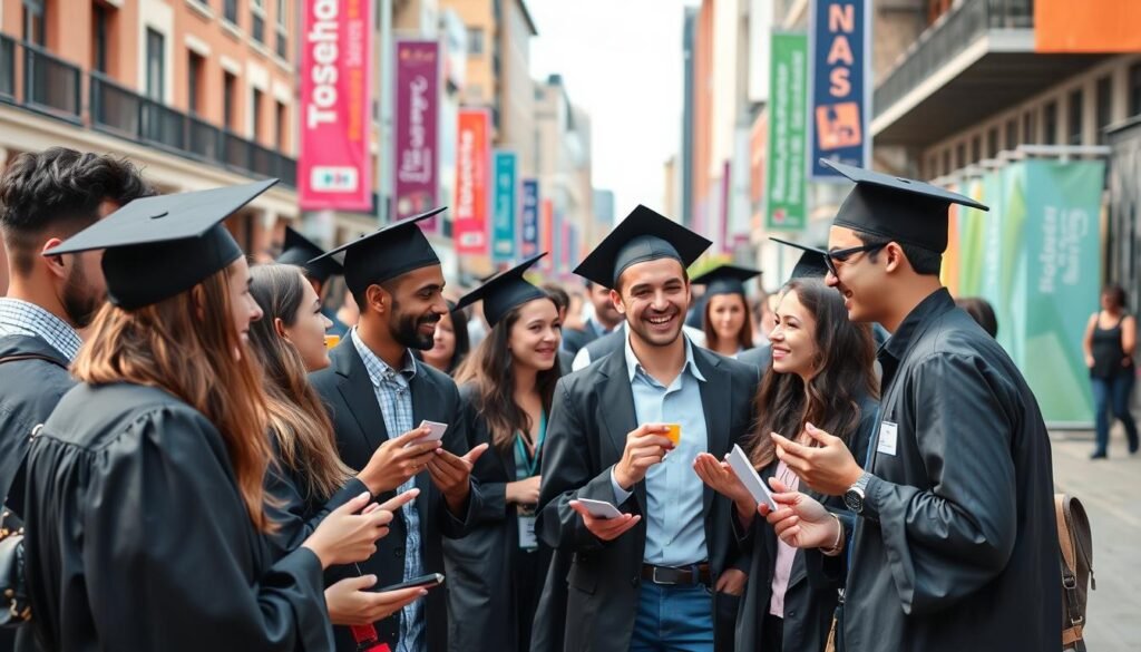 Master's graduates networking